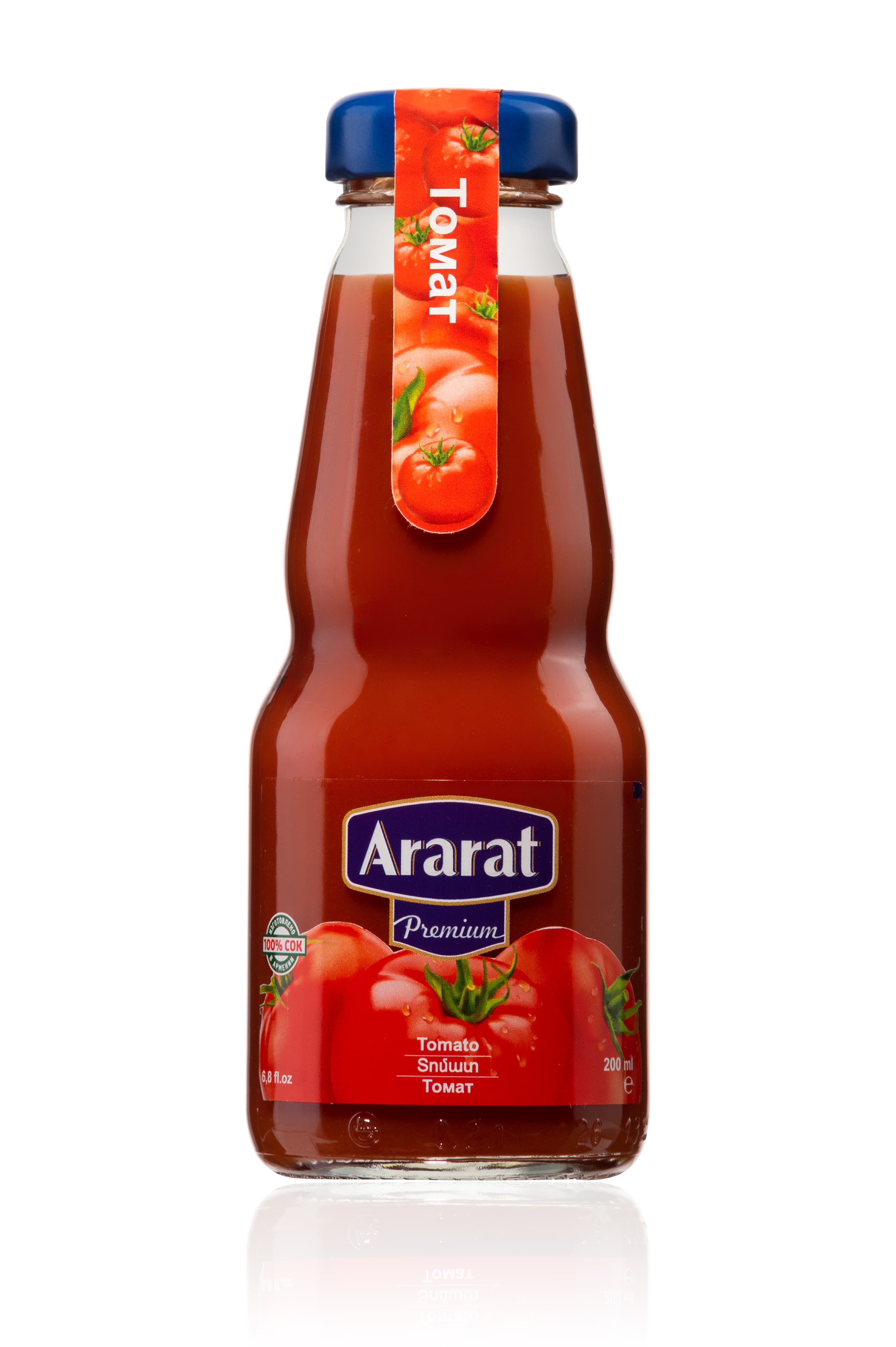 картинка Томатный сок с солью с мякотью "Ararat Premium" 0.2л. ст. от магазина Армениум